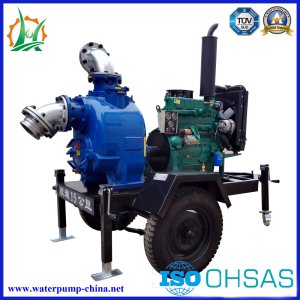 Self-Priming Diesel Engine Sewage/ Trash Non Clogging Centrifugal Water Pump