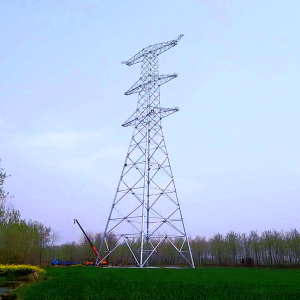 1000kv Double Circuit Linear Power Transmission Steel Tube Tower