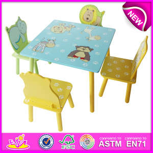 2014 Cute Animal Wooden Table and Chair Toy for Kids, Cheap Table and Chair Set for Children, Table