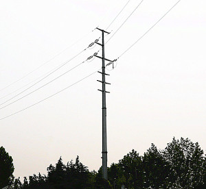 Multi Circuits Monopole Tower Power Transmission Pole