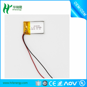 603040 Li Polymer Battery 3.7V 650mAh for Electric Wrist Watch