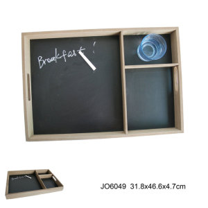 Hot En71 ASTM Standard Wooden Food Tray with Blackboard