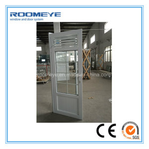 Roomeye Most Popular Best Selling PVC Casement Door with Aluminium Louver